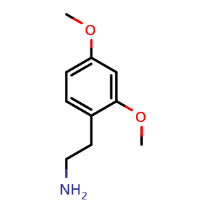 Chemical structure of 2,4-Dimethoxybenzeneethanamine , CAS 15806-29-8, AChemBlock V151709