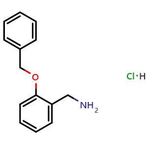 Chemical structure of 2-(Benzyloxy)benzylamine hydrochloride , CAS 76813-80-4, AChemBlock V151720
