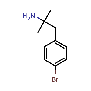 Chemical structure of a,a-Dimethyl-4-bromobenzeneethanamine , CAS 23063-68-5, AChemBlock V151723