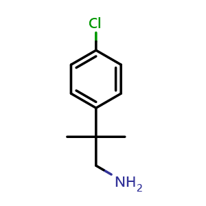 Chemical structure of b,b-Dimethyl-4-chlorobenzeneethanamine , CAS 42299-95-6, AChemBlock V151728