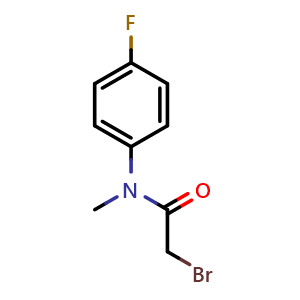 Chemical structure of N-(Bromoacetyl)-4-fluoro-N-methylaniline , CAS 41192-39-6, AChemBlock V151766
