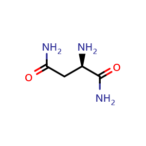 Chemical structure of (R)-2-Aminosuccinamide , CAS 114818-26-7, AChemBlock V151819