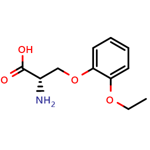 Chemical structure of O-(2-Ethoxyphenyl)-L-serine , CAS 1502812-44-3, AChemBlock V151846