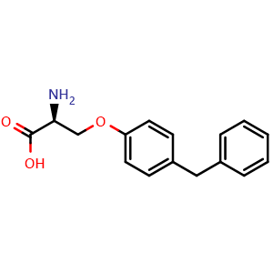Chemical structure of O-(4-Benzylphenyl)-L-serine , CAS 748121-26-8, AChemBlock V151868