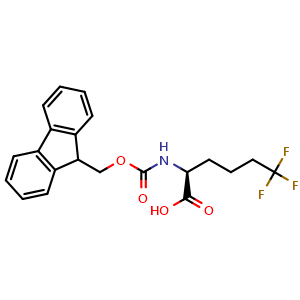 Chemical structure of N-Fmoc-6,6,6-trifluoro-L-norleucine , CAS 2230472-61-2, AChemBlock V152070