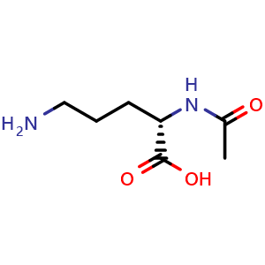 Chemical structure of N2-Acetyl-L-ornithine , CAS 6205-08-9, AChemBlock V152073