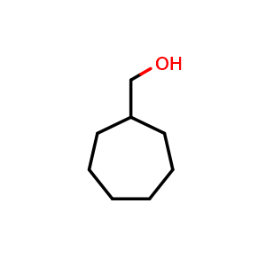 Chemical structure of Cycloheptanemethanol , CAS 4448-75-3, AChemBlock V152113