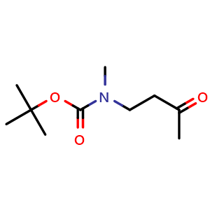 Chemical structure of N-Boc-N-methyl-4-amino-2-butanone , CAS 1447607-14-8, AChemBlock V152134