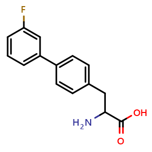 Chemical structure of 4-(3-Fluorophenyl)-DL-phenylalanine , CAS 1259959-86-8, AChemBlock V152142