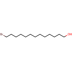 Chemical structure of 13-Bromotridecan-1-ol , CAS 116754-58-6, AChemBlock V152208
