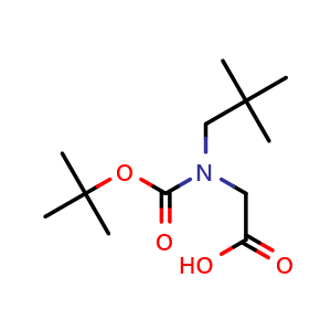 Chemical structure of N-Boc-Neopentyl-glycine , CAS 1936181-30-4, AChemBlock V152228