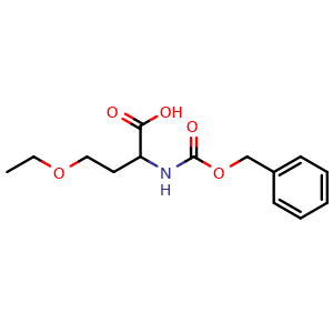 Chemical structure of N-Cbz-O-ethyl-DL-homoserine , CAS 18634-96-3, AChemBlock V152244