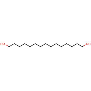 Chemical structure of 1,15-Pentadecandiol , CAS 14722-40-8, AChemBlock V152259
