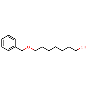 Chemical structure of 7-(Benzyloxy)heptan-1-ol , CAS 141943-06-8, AChemBlock V152306