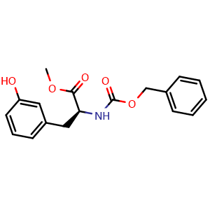Chemical structure of N-Cbz-3-hydroxy-L-phenylalanine methyl ester , CAS 234122-64-6, AChemBlock V152363