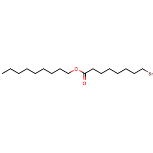 Chemical structure of 8-Bromo-octanoic acid nonyl ester , CAS 2089253-38-1, AChemBlock V152397
