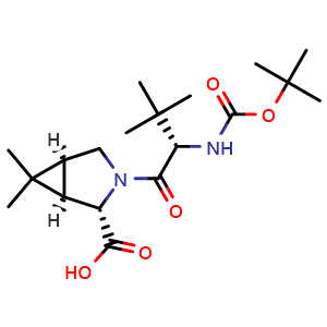 N-(Boc-L-tert-leucinyl)-(1R,2S,5S)-6,6-dimethyl-3-azabicyclo[3.1.0]hexane-2-carboxylic acid