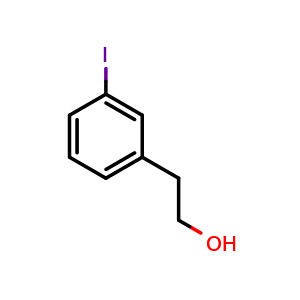 Chemical structure of 3-Iodobenzeneethanol , CAS 127201-31-4, AChemBlock V152425