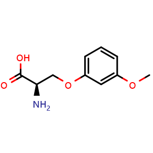 Chemical structure of O-(3-Methoxyphenyl)-D-serine , CAS 2445870-51-7, AChemBlock V152462
