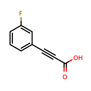 Chemical structure of (3-Fluorophenyl)propiolic acid , CAS 705-83-9, AChemBlock V152470