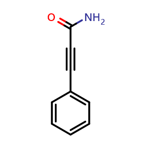 Chemical structure of 3-Phenylpropiolamide , CAS 7223-30-5, AChemBlock V152487