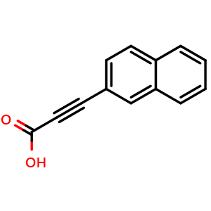 Chemical structure of 3-(2-Naphthyl)prop-2-ynoic acid , CAS 4843-43-0, AChemBlock V152489