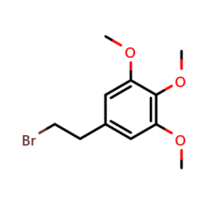 Chemical structure of 3,4,5-Trimethoxyphenethyl bromide , CAS 65495-26-3, AChemBlock V152495