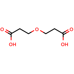 Chemical structure of 3,3'-Oxy-bis-propanoic acid , CAS 5961-83-1, AChemBlock V152522