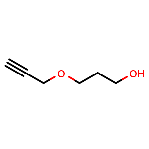 Chemical structure of 3-(2-Propyn-1-yloxy)-1-propanol , CAS 5935-29-5, AChemBlock V152567