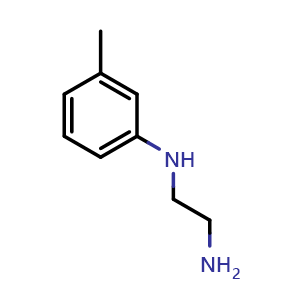 Chemical structure of N1-(3-Methylphenyl)-1,2-ethanediamine , CAS 14088-79-0, AChemBlock V152573