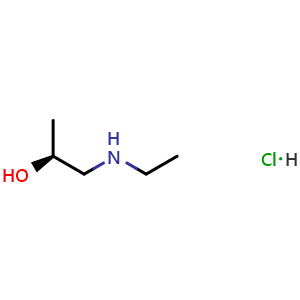 Chemical structure of (S)-1-(Ethylamino)-2-propanol hydrochloride , CAS 1807940-46-0, AChemBlock V152600