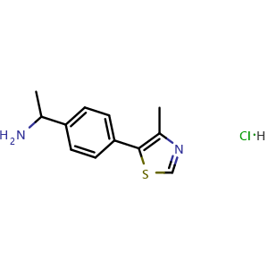 4-(4-Methyl-5-thiazolyl)-a-methyl-benzenemethanamine hydrochloride