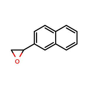 Chemical structure of 2-(2-Naphthalenyl)-oxirane , CAS 20861-99-8, AChemBlock V152671
