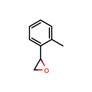 Chemical structure of 2-(2-Methylphenyl)-oxirane , CAS 2783-26-8, AChemBlock V152673