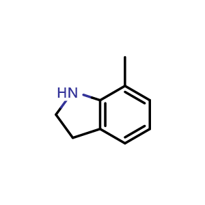 Chemical structure of 7-Methyl-indoline , CAS 65673-86-1, AChemBlock V152678