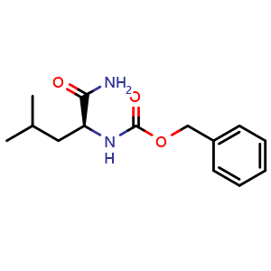 Chemical structure of Cbz-L-Leucinamide , CAS 4801-79-0, AChemBlock V152745