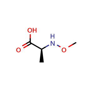 Chemical structure of N-Methoxy-L-alanine , CAS 57022-42-1, AChemBlock V152773