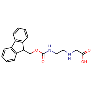 Chemical structure of N-[2-(Fmoc-amino)ethyl]glycine , CAS 172405-45-7, AChemBlock V152791
