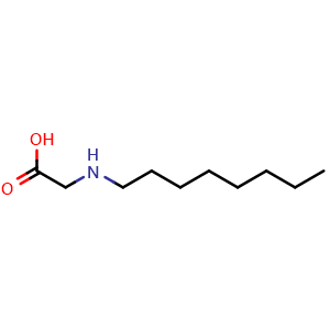 Chemical structure of N-Octyl-glycine , CAS 52478-47-4, AChemBlock V152807