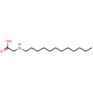 Chemical structure of N-Dodecyl-glycine , CAS 2274-80-8, AChemBlock V152808