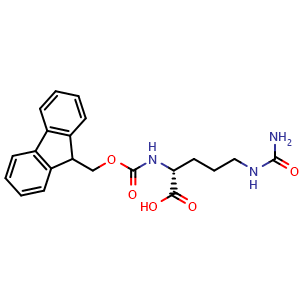 Chemical structure of Fmoc-D-citrulline , CAS 200344-33-8, AChemBlock V152811