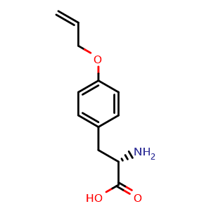 Chemical structure of O-Allyl-L-tyrosine , CAS 107903-42-4, AChemBlock V152878