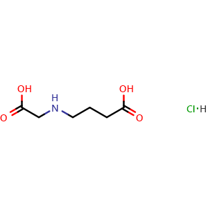 Chemical structure of 4-[(Carboxymethyl)amino]butanoic acid hydrochloride , CAS 220223-43-8, AChemBlock V152888