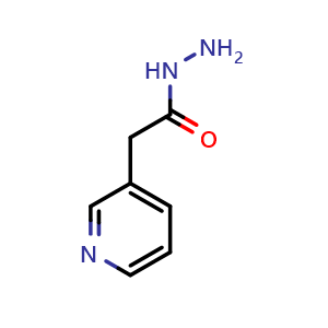 Chemical structure of 3-Pyridineacetic acid hydrazide , CAS 19730-99-5, AChemBlock V152983