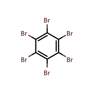 Chemical structure of perbromobenzene , CAS 87-82-1, AChemBlock V152996