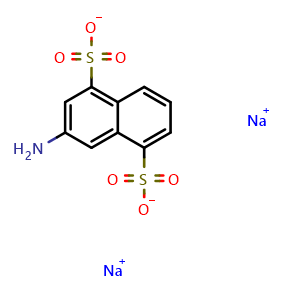 Chemical structure of sodium 3-aminonaphthalene-1,5-disulfonate , CAS 14170-43-5, AChemBlock V153039