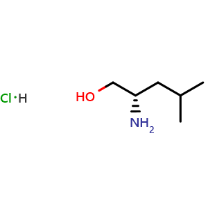 Chemical structure of L-Leucinol hydrochloride , CAS 17016-87-4, AChemBlock V153140