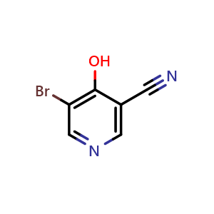 Chemical structure of 5-Bromo-4-hydroxynicotinonitrile , CAS 1160923-97-6, AChemBlock V153147