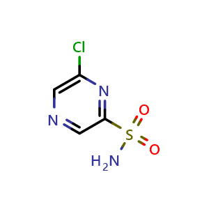 Chemical structure of 6-chloropyrazine-2-sulfonamide , CAS 1272356-94-1, AChemBlock V153163