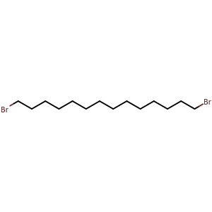 Chemical structure of 1,14-Dibromotetradecane , CAS 37688-96-3, AChemBlock V153177